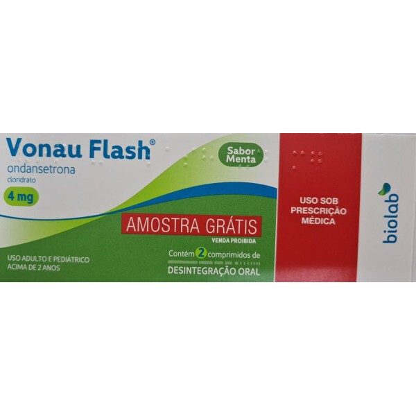 Vonau Flash - Cloridrato de Ondansetrona 4mg - 2 comprimidos